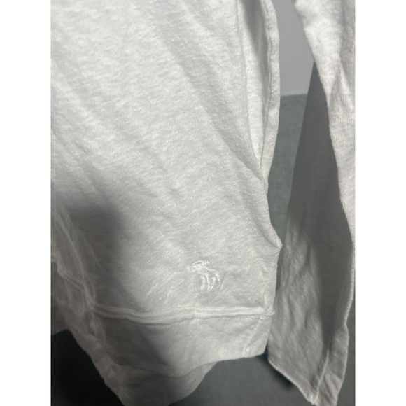 Abercrombie & Fitch Women's White Long Sleeve Top Sweater Knit Details Size S - Picture 3 of 6